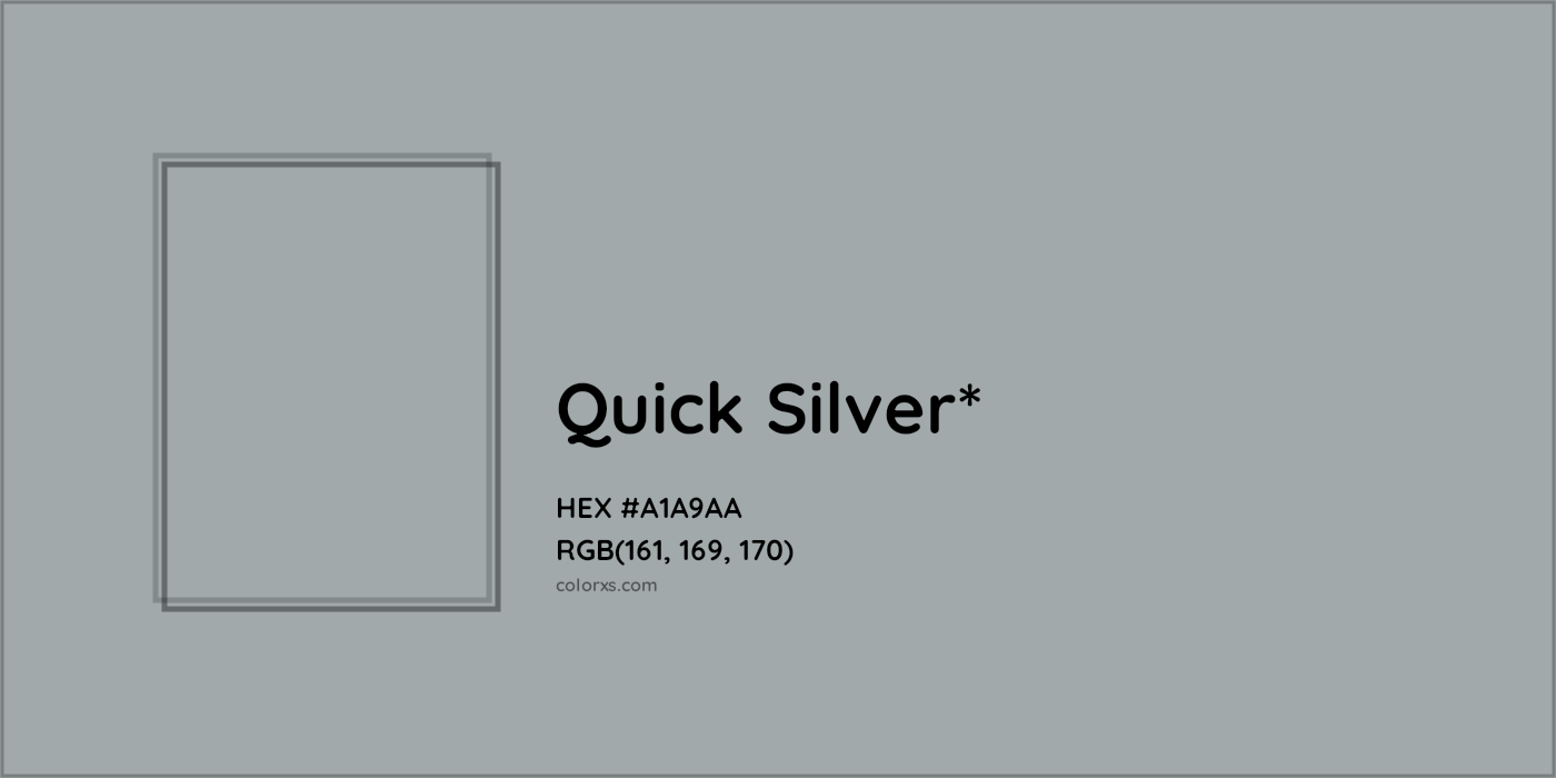 HEX #A1A9AA Color Name, Color Code, Palettes, Similar Paints, Images