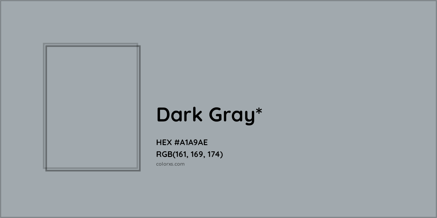 HEX #A1A9AE Color Name, Color Code, Palettes, Similar Paints, Images