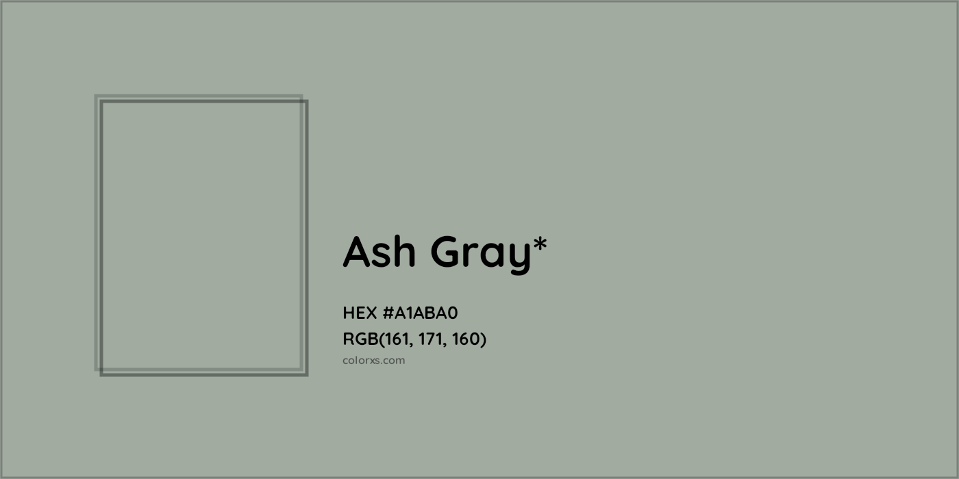 HEX #A1ABA0 Color Name, Color Code, Palettes, Similar Paints, Images