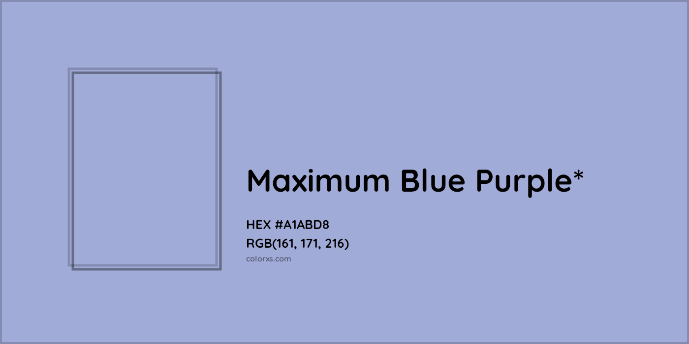 HEX #A1ABD8 Color Name, Color Code, Palettes, Similar Paints, Images