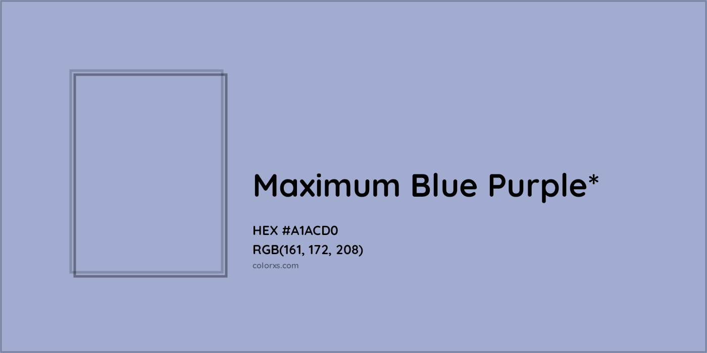 HEX #A1ACD0 Color Name, Color Code, Palettes, Similar Paints, Images