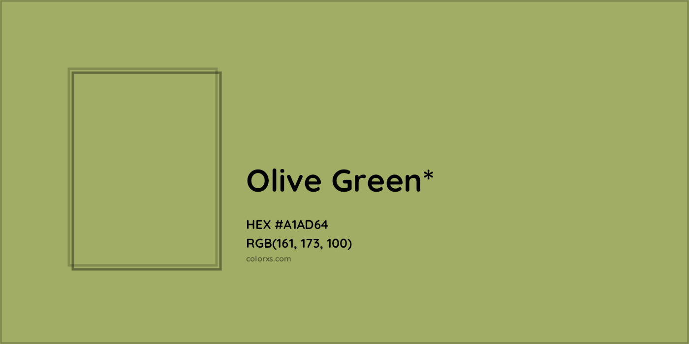 HEX #A1AD64 Color Name, Color Code, Palettes, Similar Paints, Images