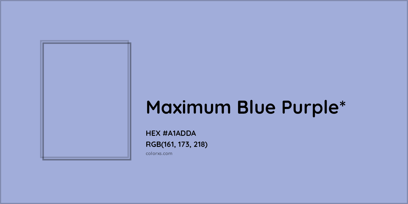 HEX #A1ADDA Color Name, Color Code, Palettes, Similar Paints, Images
