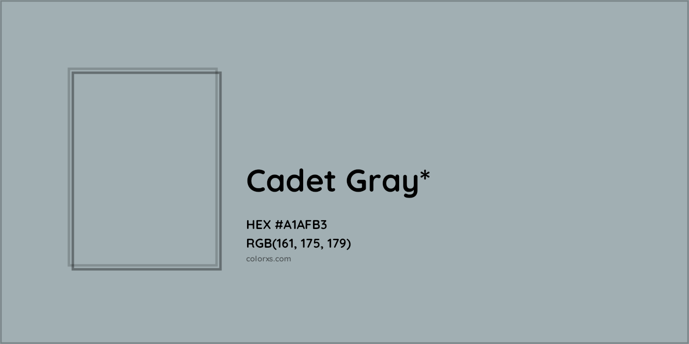 HEX #A1AFB3 Color Name, Color Code, Palettes, Similar Paints, Images