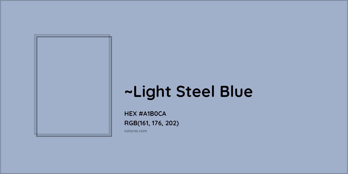 HEX #A1B0CA Color Name, Color Code, Palettes, Similar Paints, Images