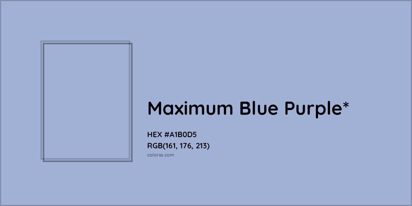 HEX #A1B0D5 Color Name, Color Code, Palettes, Similar Paints, Images