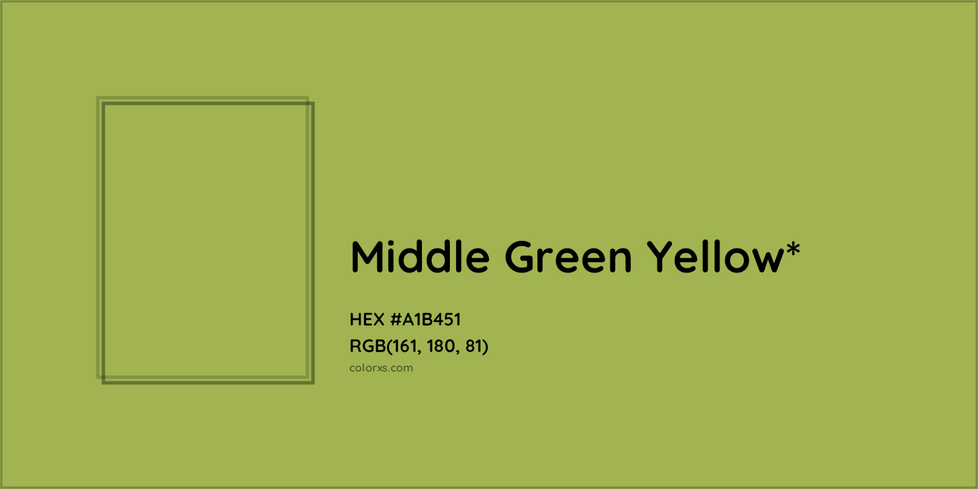 HEX #A1B451 Color Name, Color Code, Palettes, Similar Paints, Images