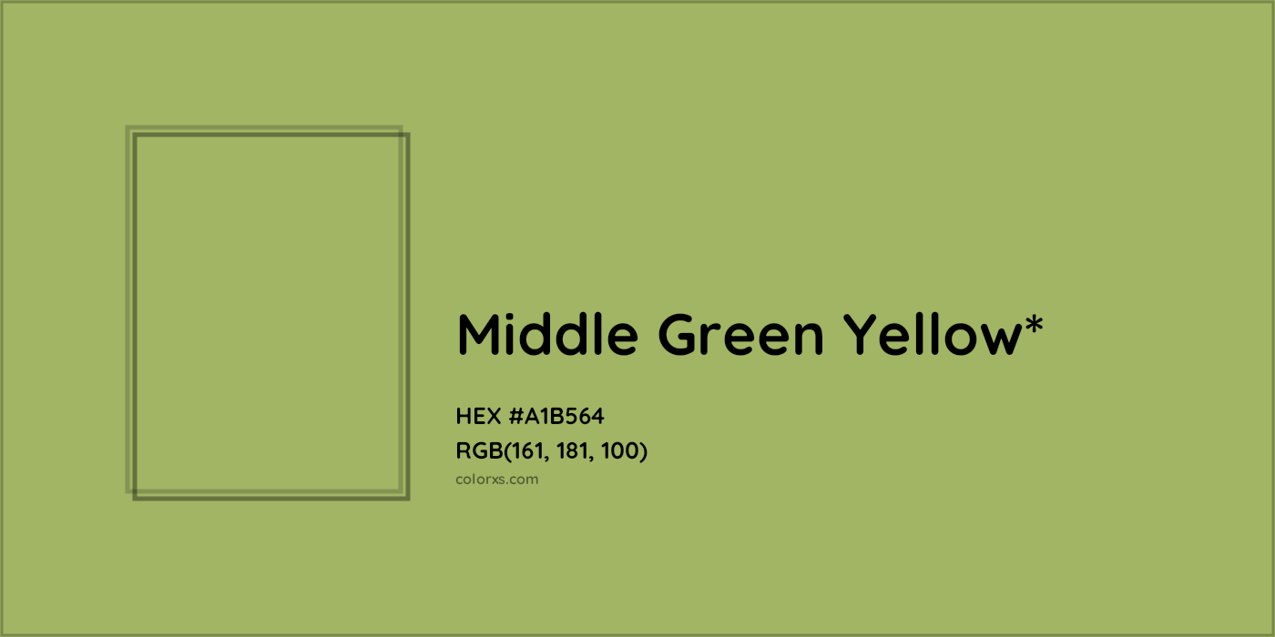 HEX #A1B564 Color Name, Color Code, Palettes, Similar Paints, Images
