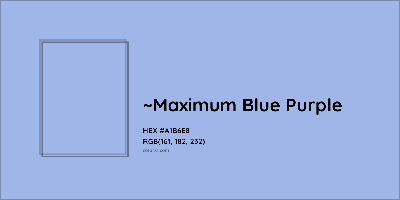 HEX #A1B6E8 Color Name, Color Code, Palettes, Similar Paints, Images