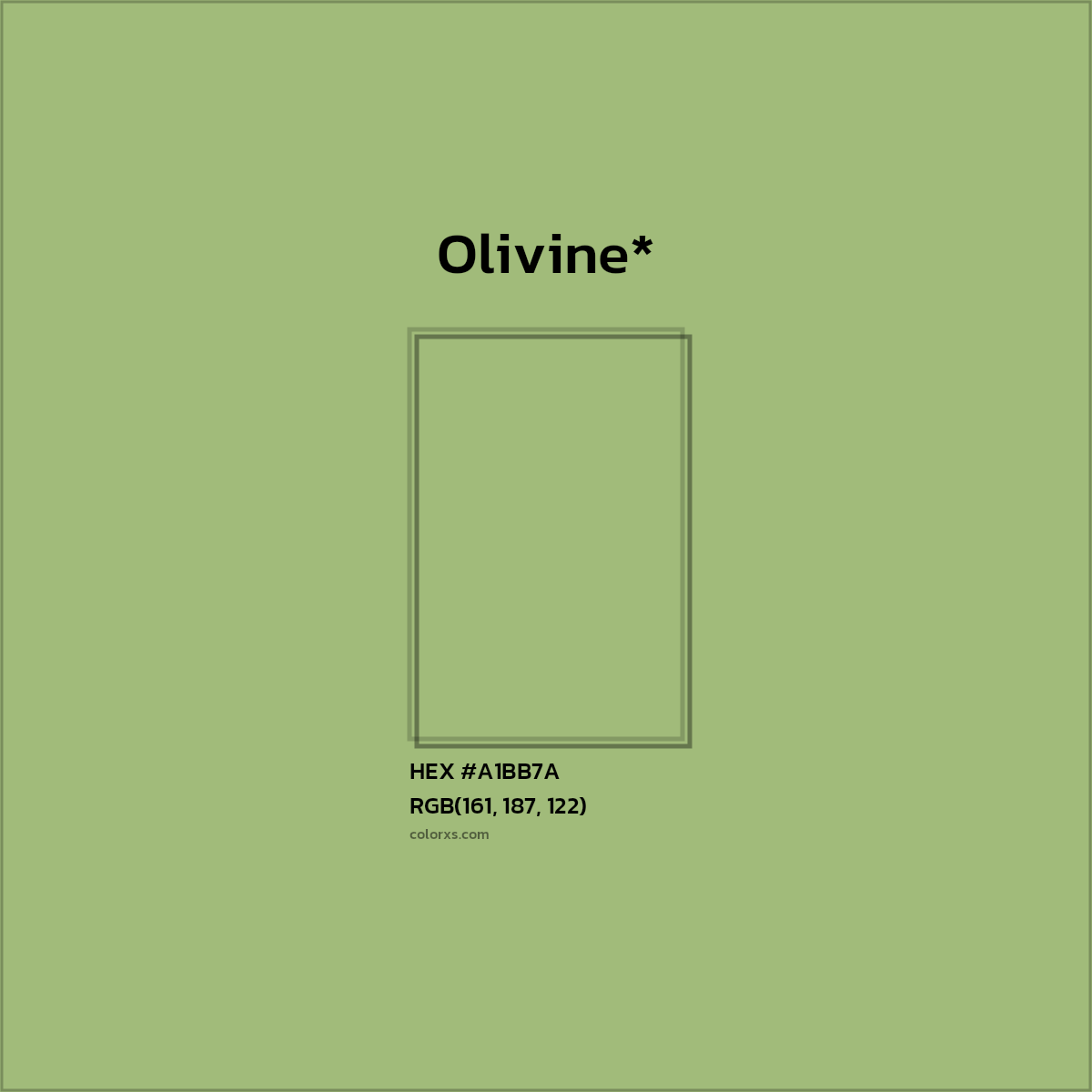 HEX #A1BB7A Color Name, Color Code, Palettes, Similar Paints, Images