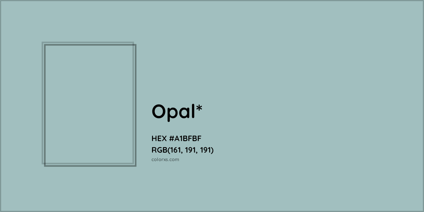 HEX #A1BFBF Color Name, Color Code, Palettes, Similar Paints, Images