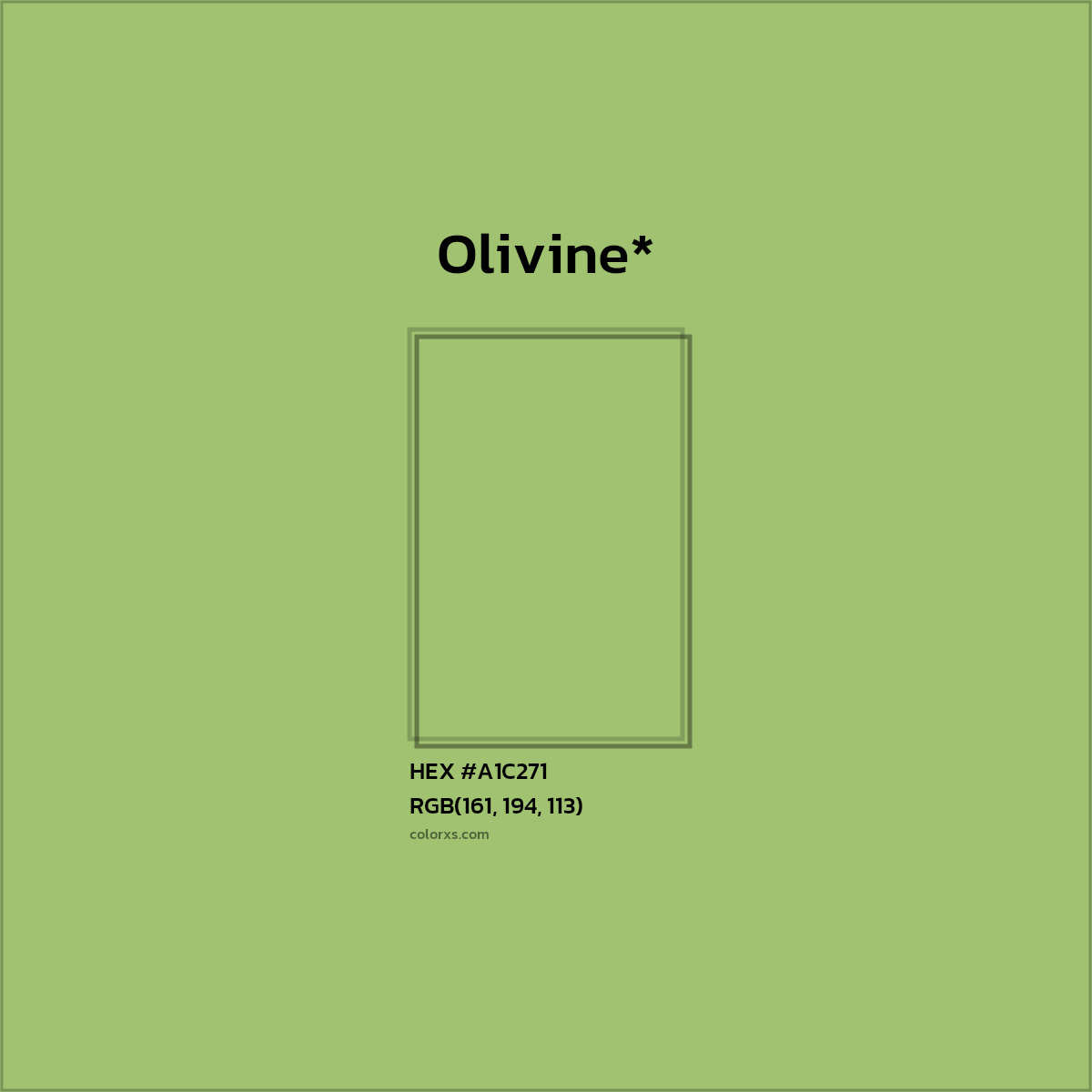 HEX #A1C271 Color Name, Color Code, Palettes, Similar Paints, Images
