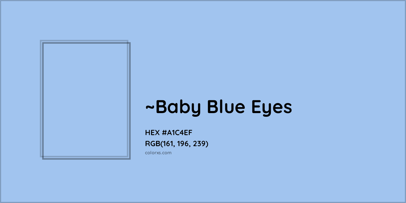 HEX #A1C4EF Color Name, Color Code, Palettes, Similar Paints, Images