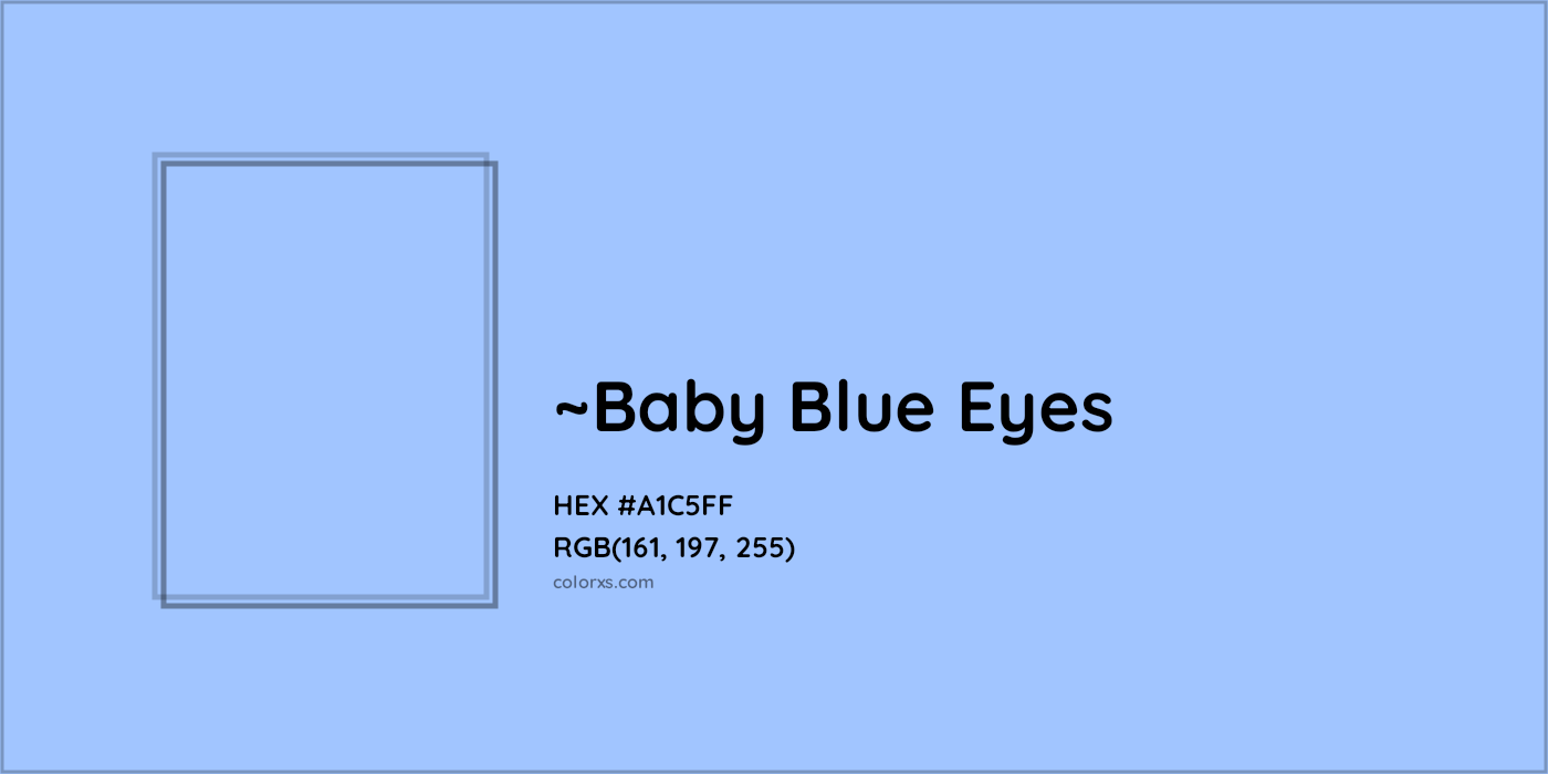 HEX #A1C5FF Color Name, Color Code, Palettes, Similar Paints, Images