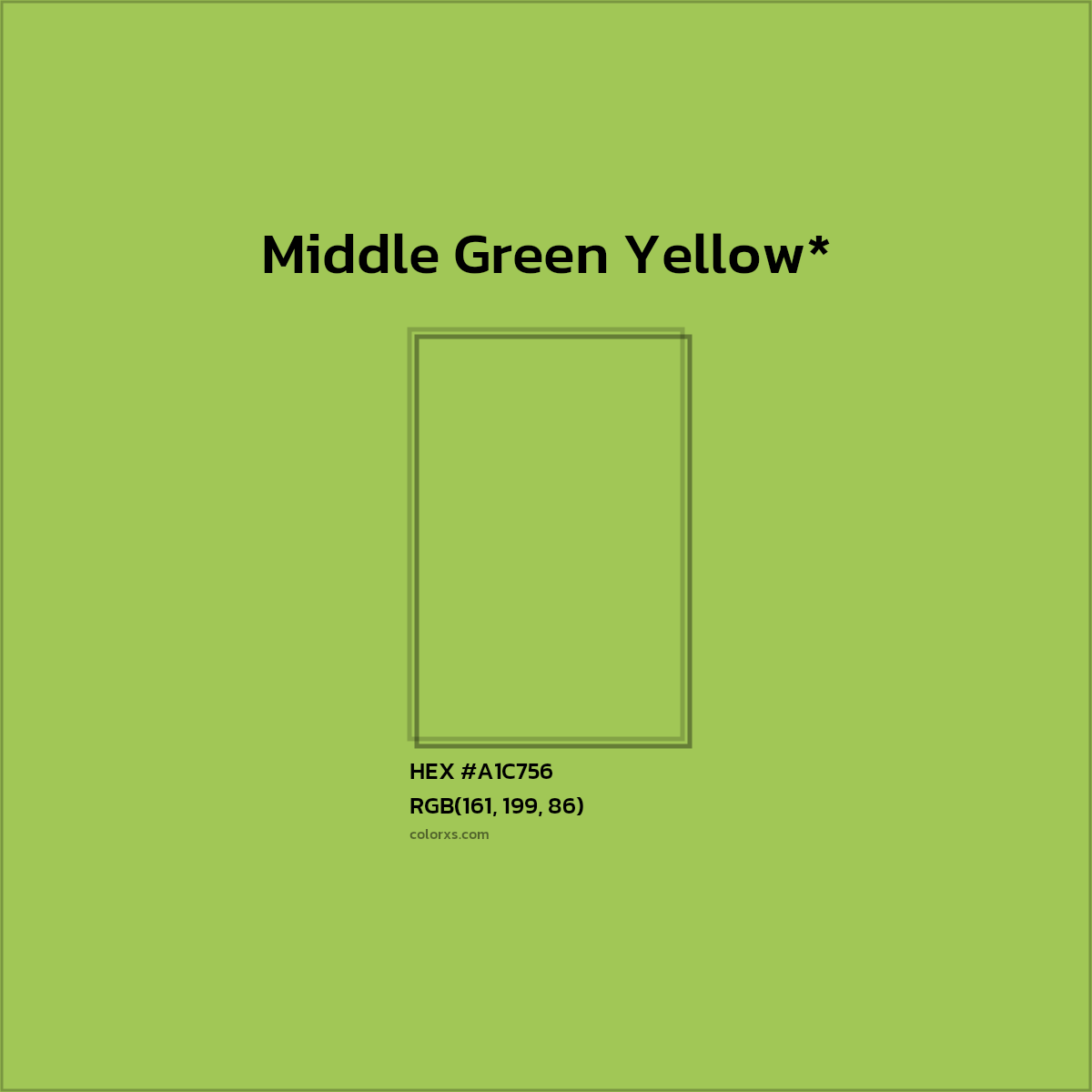 HEX #A1C756 Color Name, Color Code, Palettes, Similar Paints, Images