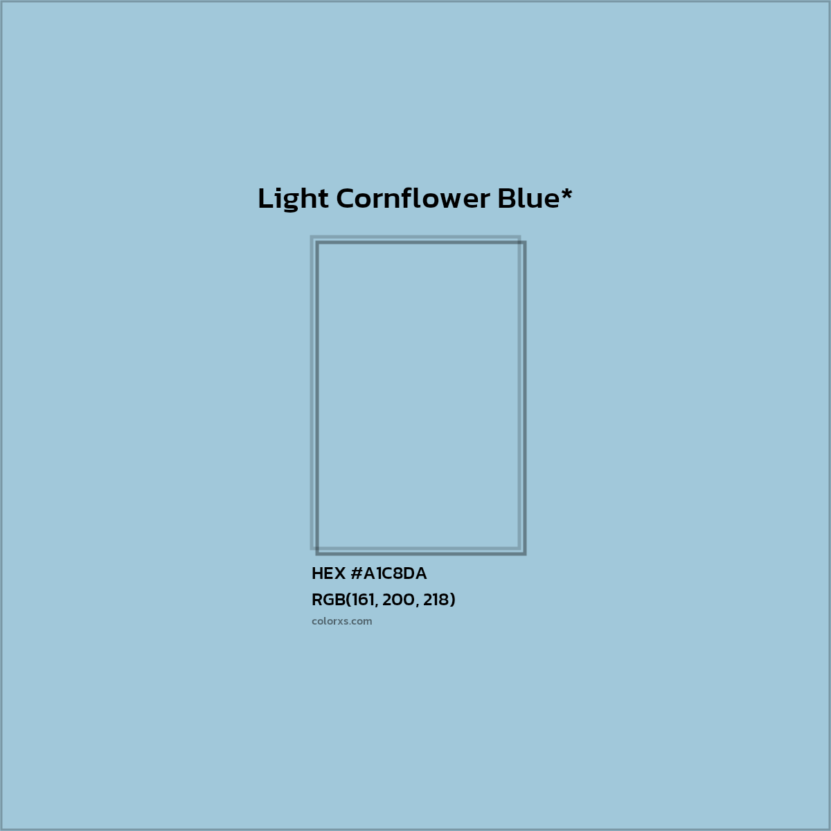 HEX #A1C8DA Color Name, Color Code, Palettes, Similar Paints, Images