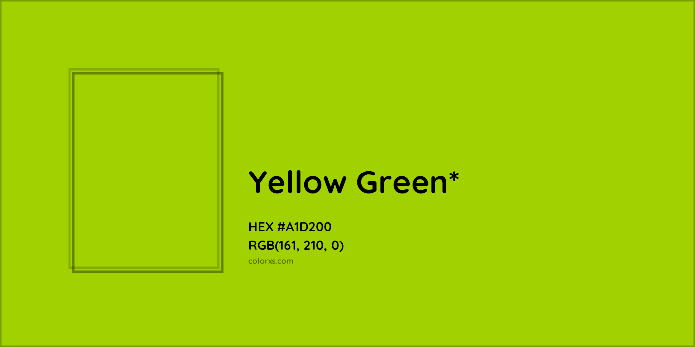 HEX #A1D200 Color Name, Color Code, Palettes, Similar Paints, Images