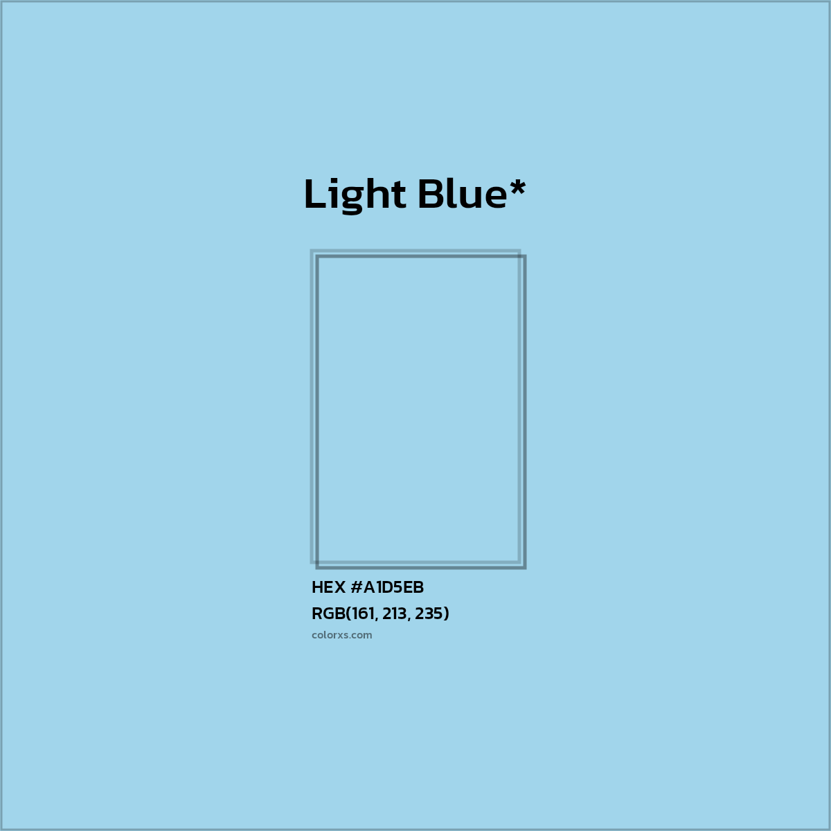 HEX #A1D5EB Color Name, Color Code, Palettes, Similar Paints, Images