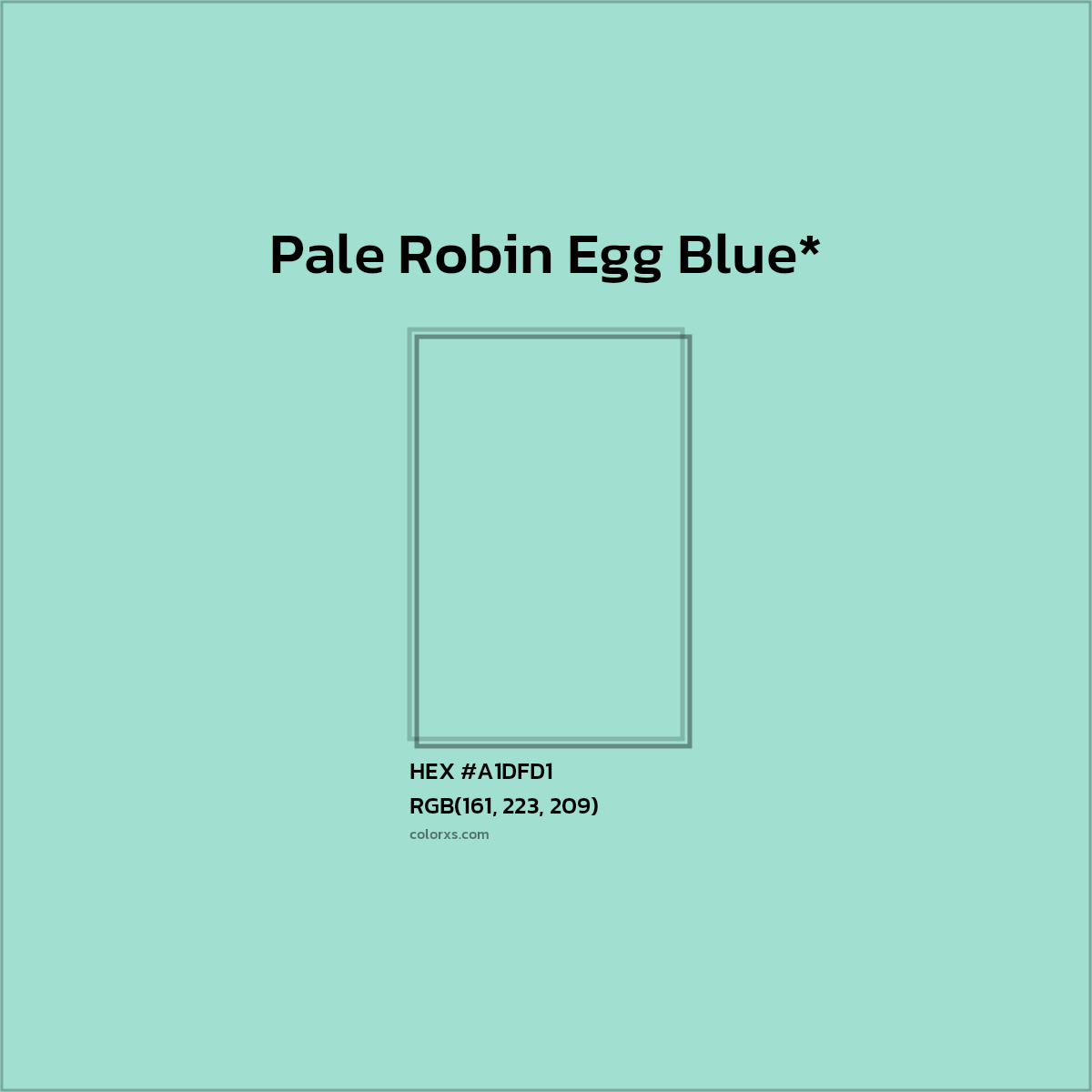HEX #A1DFD1 Color Name, Color Code, Palettes, Similar Paints, Images