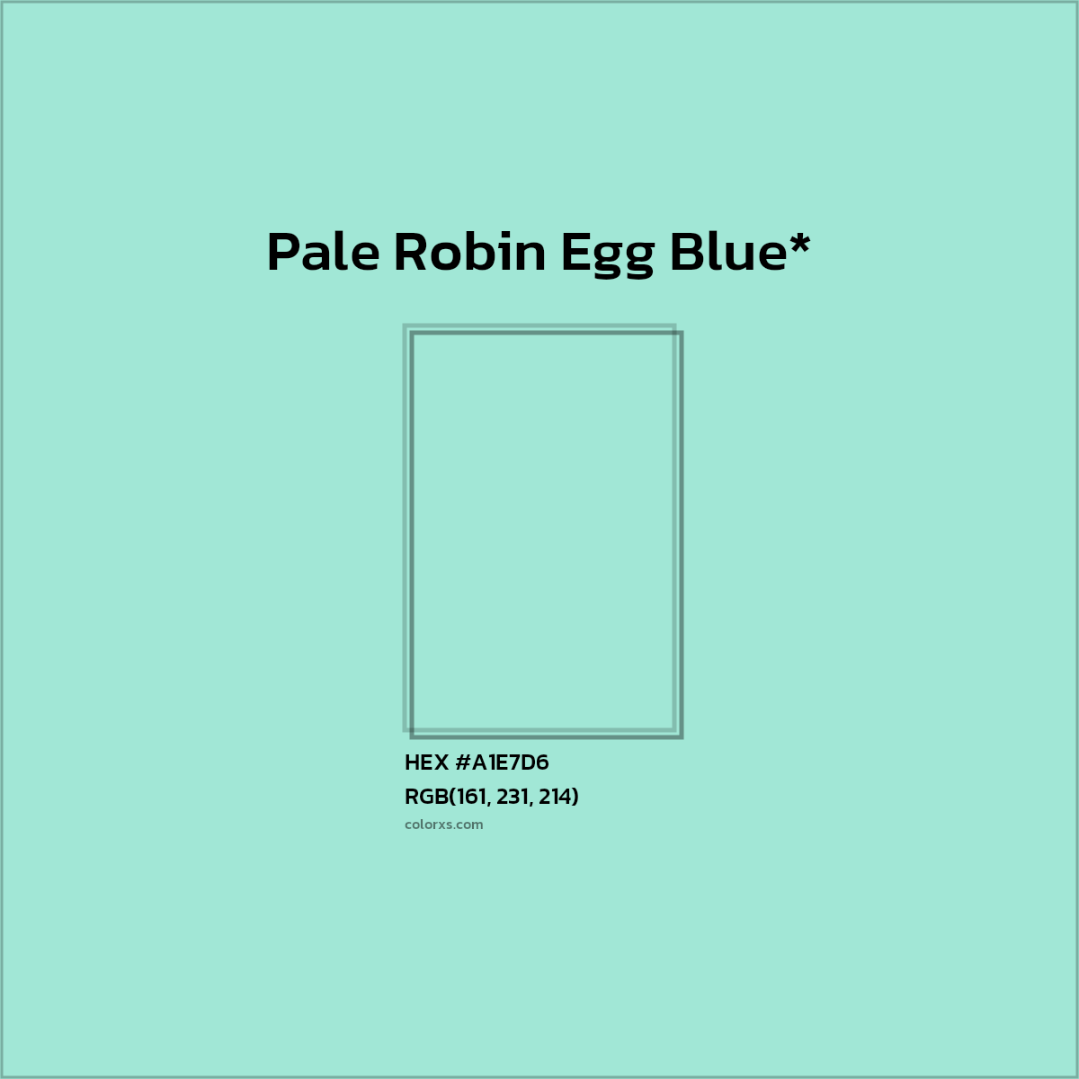 HEX #A1E7D6 Color Name, Color Code, Palettes, Similar Paints, Images
