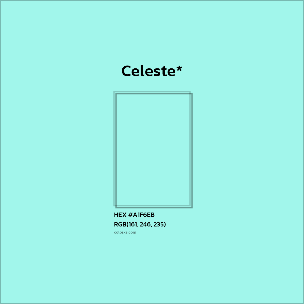 HEX #A1F6EB Color Name, Color Code, Palettes, Similar Paints, Images