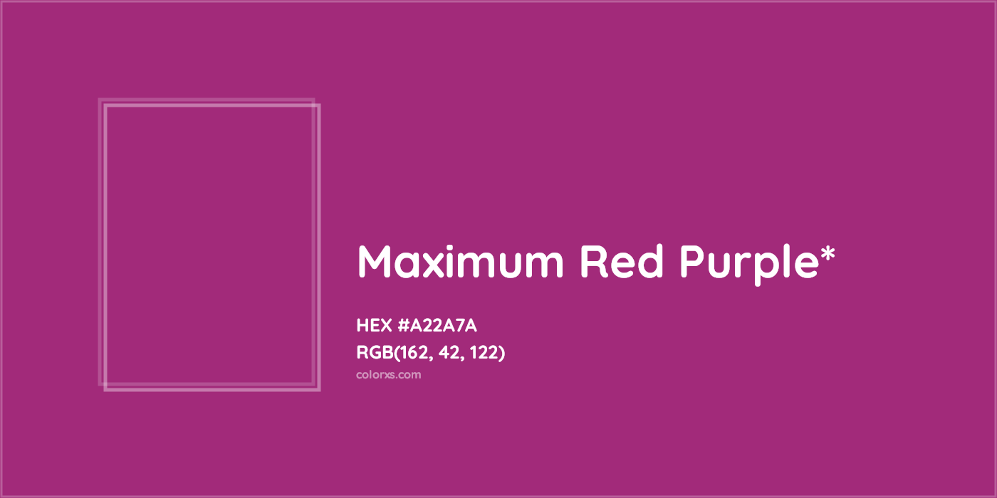 HEX #A22A7A Color Name, Color Code, Palettes, Similar Paints, Images