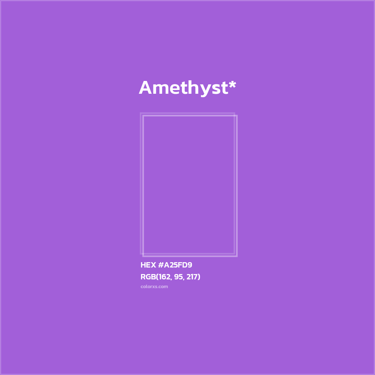 HEX #A25FD9 Color Name, Color Code, Palettes, Similar Paints, Images