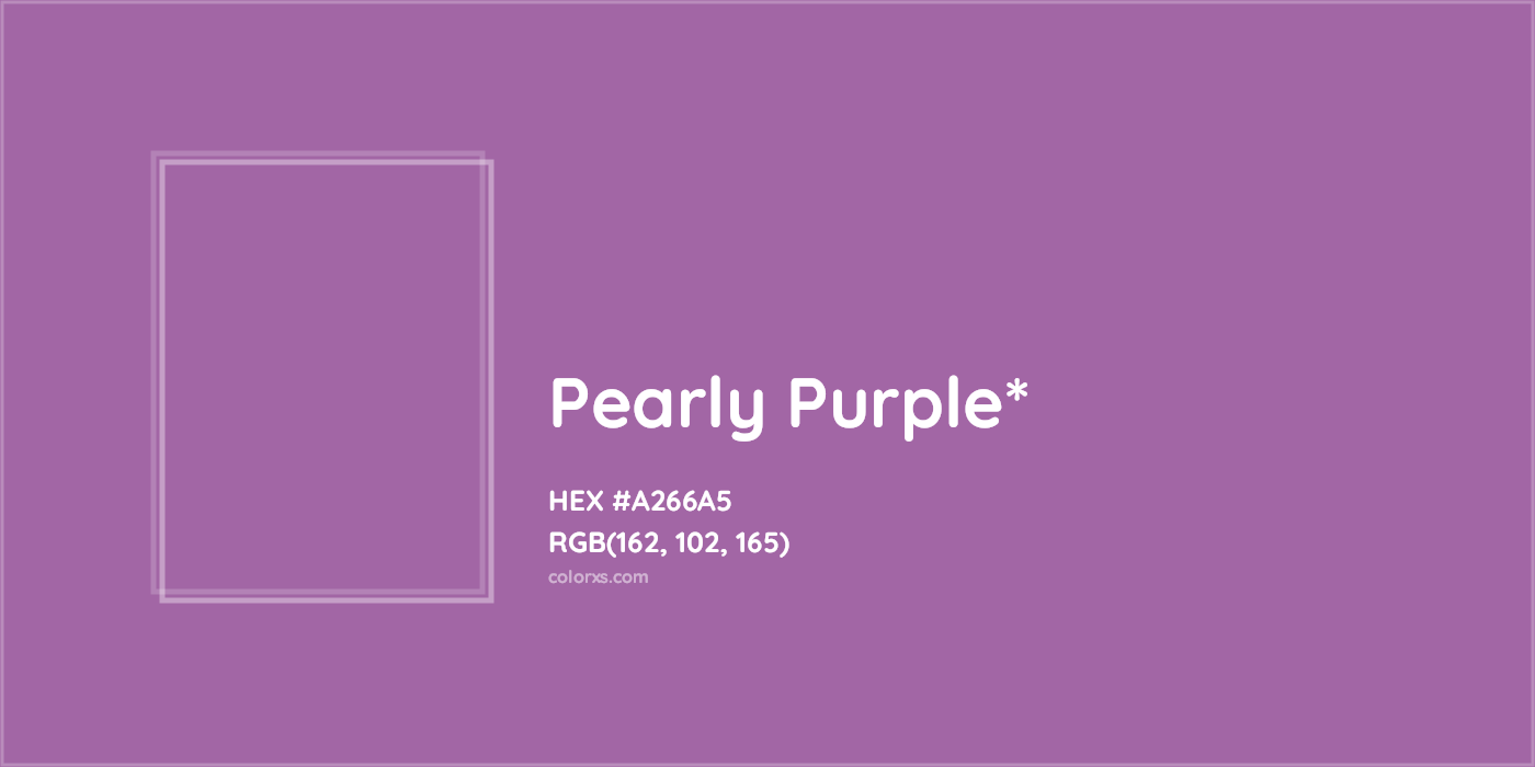 HEX #A266A5 Color Name, Color Code, Palettes, Similar Paints, Images