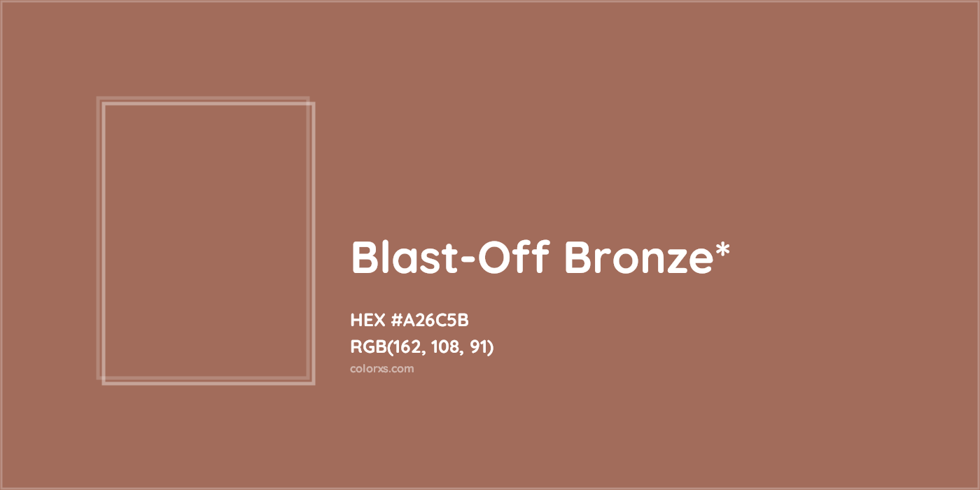 HEX #A26C5B Color Name, Color Code, Palettes, Similar Paints, Images