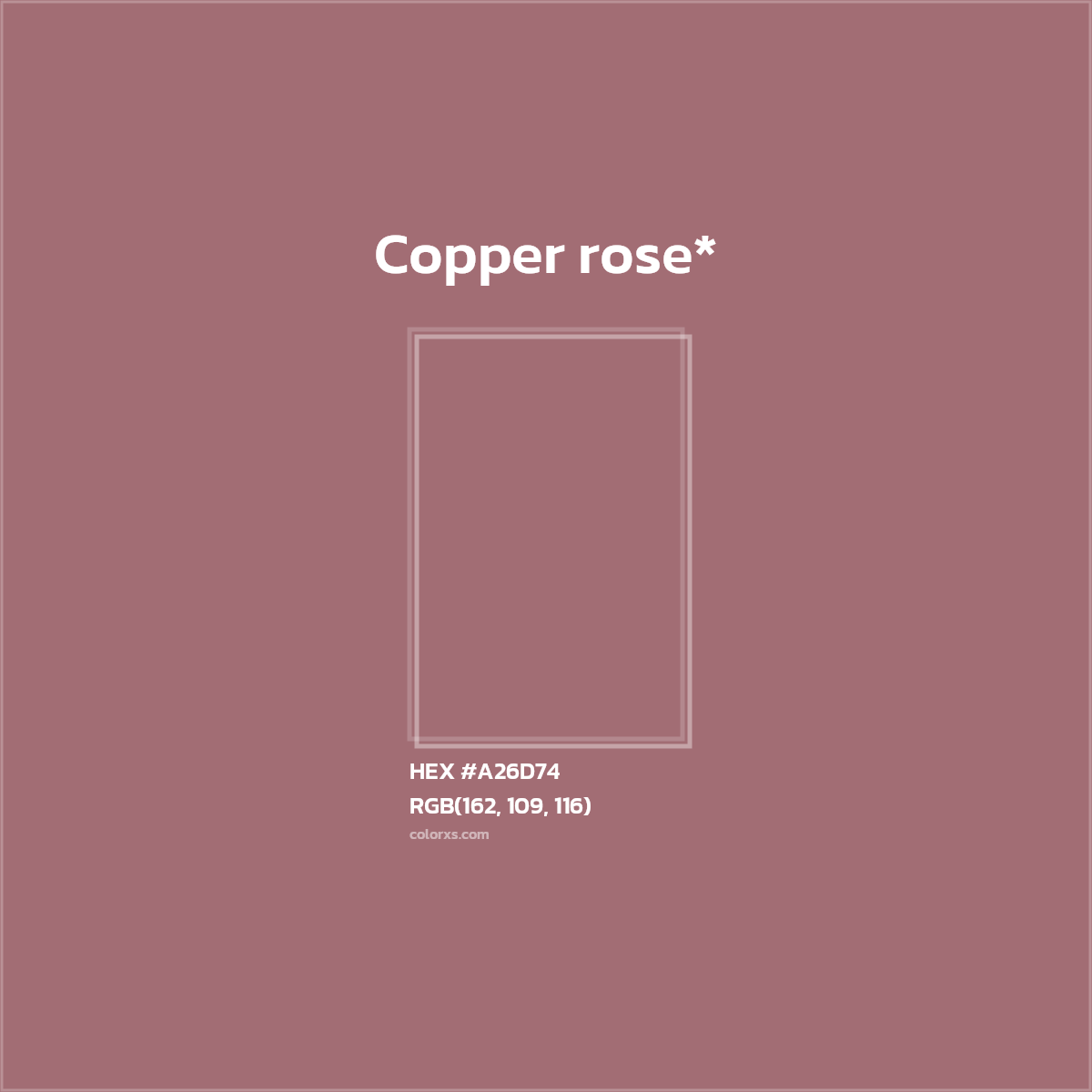 HEX #A26D74 Color Name, Color Code, Palettes, Similar Paints, Images