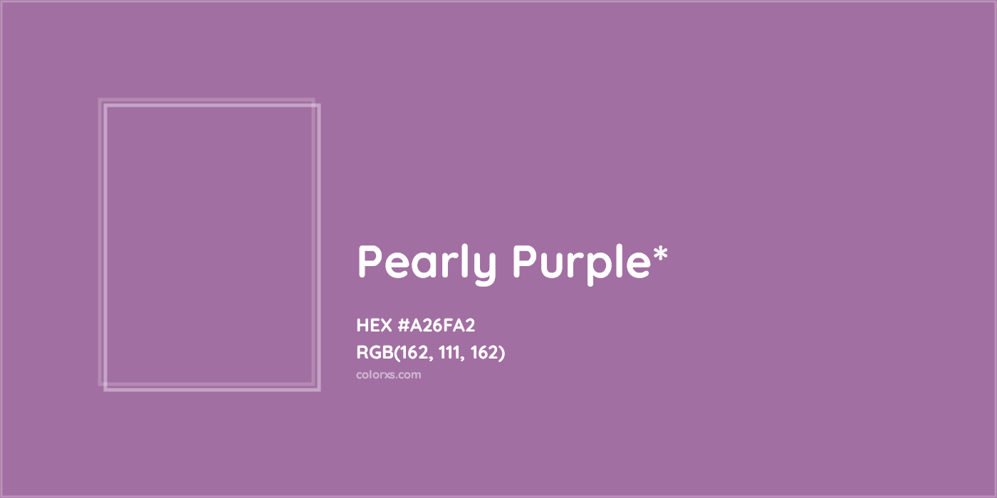 HEX #A26FA2 Color Name, Color Code, Palettes, Similar Paints, Images