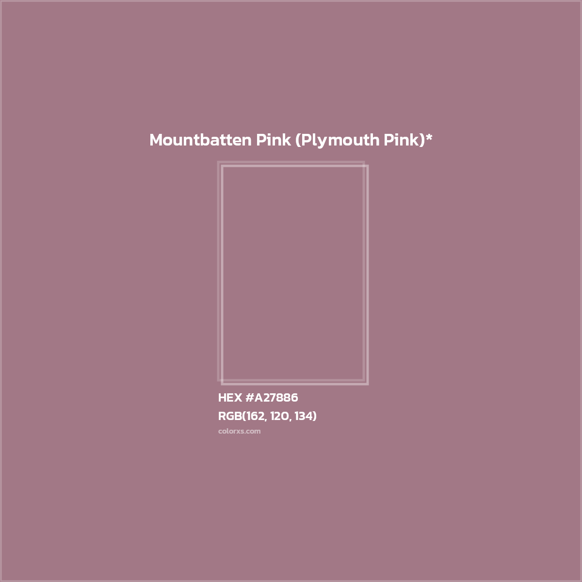 HEX #A27886 Color Name, Color Code, Palettes, Similar Paints, Images