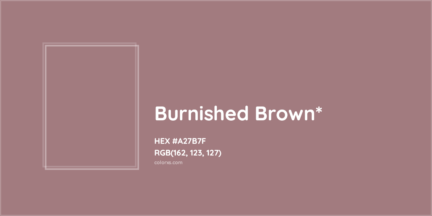 HEX #A27B7F Color Name, Color Code, Palettes, Similar Paints, Images
