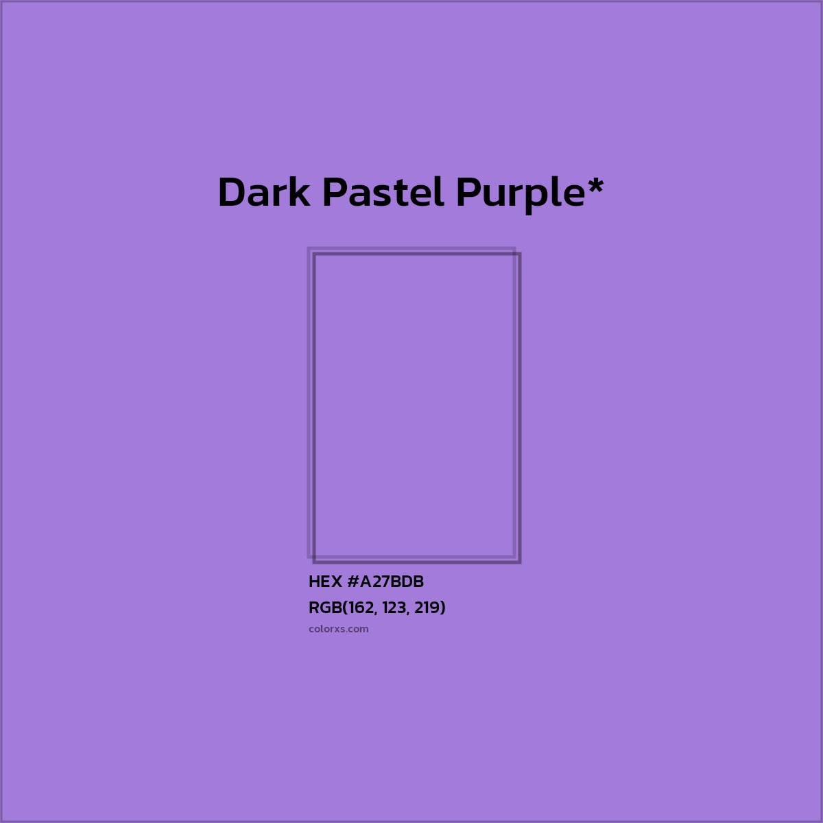HEX #A27BDB Color Name, Color Code, Palettes, Similar Paints, Images