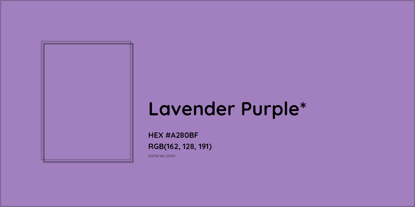 HEX #A280BF Color Name, Color Code, Palettes, Similar Paints, Images