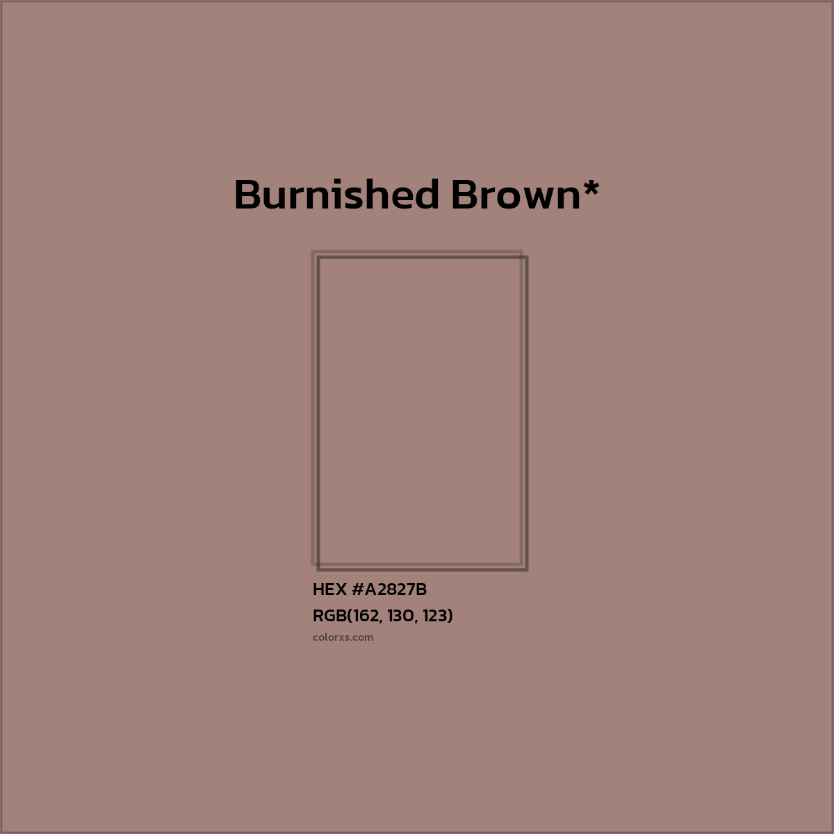 HEX #A2827B Color Name, Color Code, Palettes, Similar Paints, Images