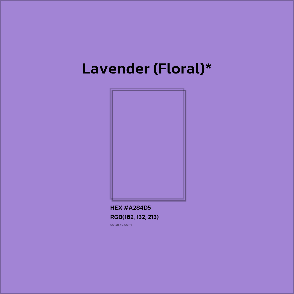 HEX #A284D5 Color Name, Color Code, Palettes, Similar Paints, Images
