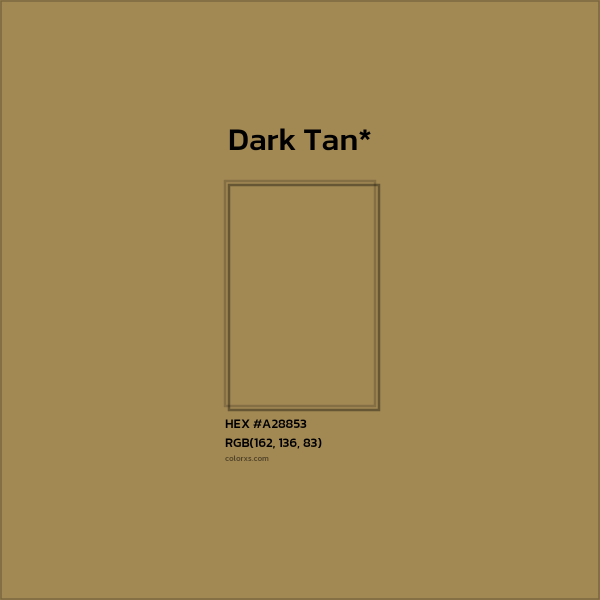 HEX #A28853 Color Name, Color Code, Palettes, Similar Paints, Images