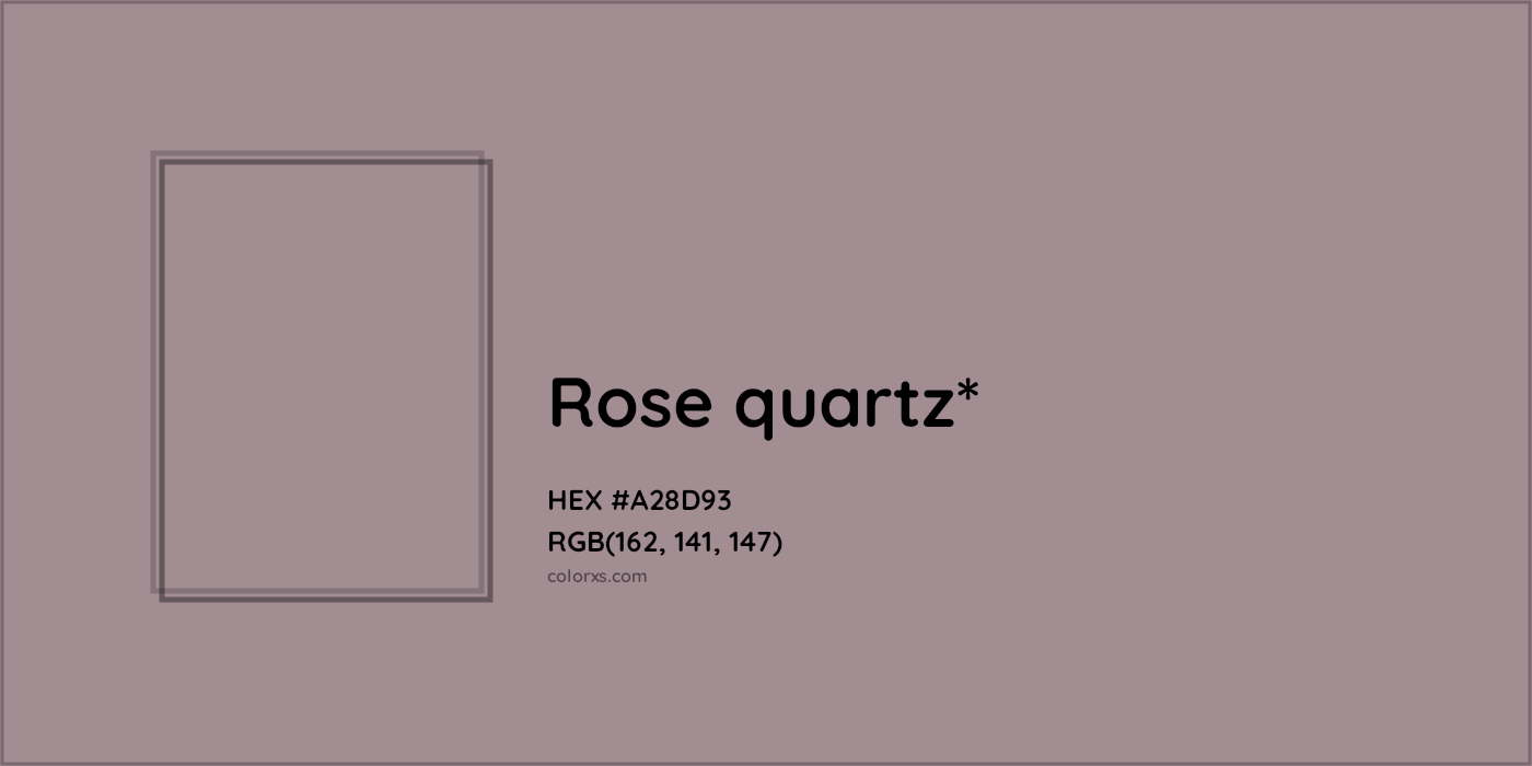 HEX #A28D93 Color Name, Color Code, Palettes, Similar Paints, Images