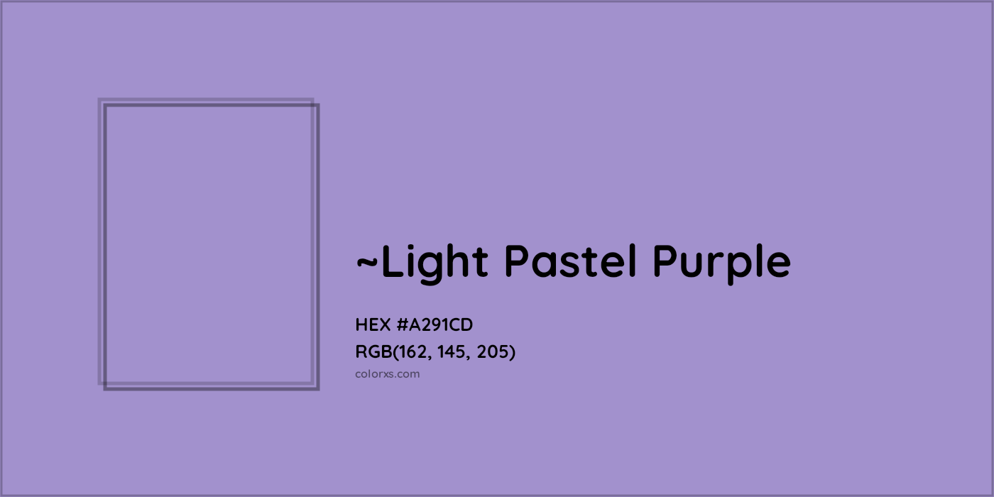 HEX #A291CD Color Name, Color Code, Palettes, Similar Paints, Images