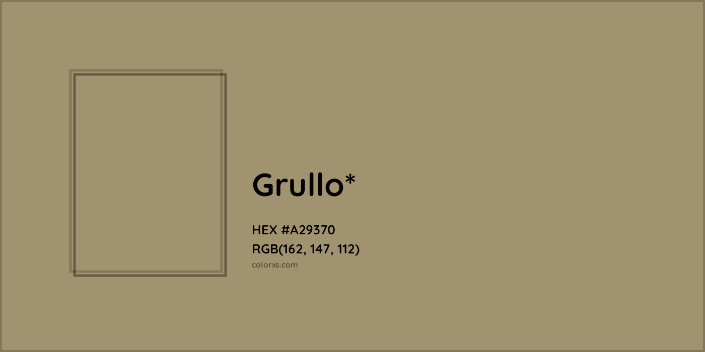 HEX #A29370 Color Name, Color Code, Palettes, Similar Paints, Images