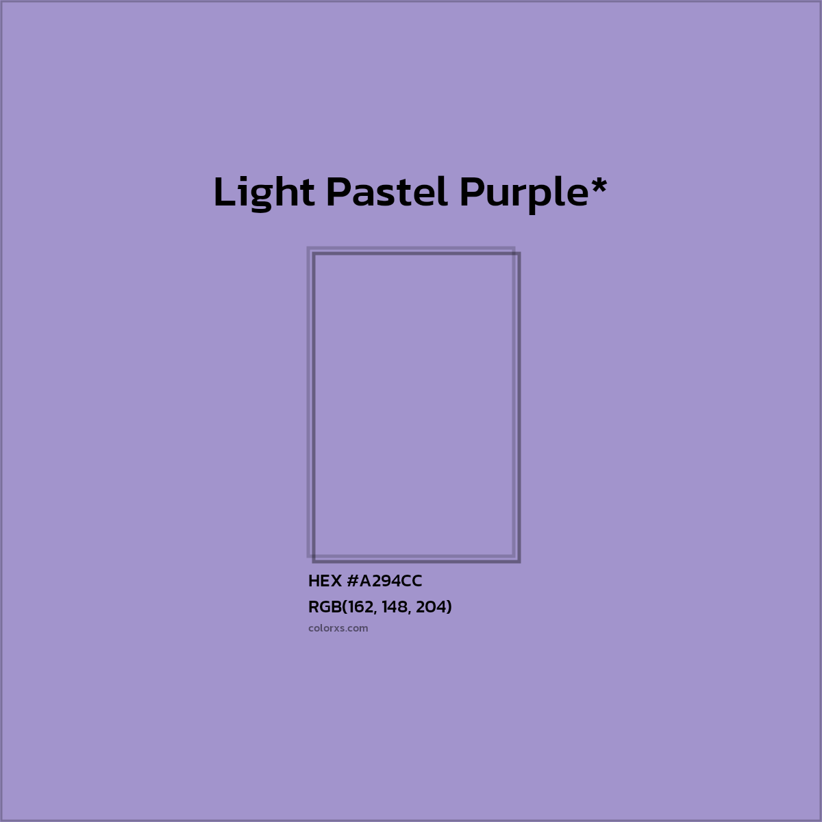 HEX #A294CC Color Name, Color Code, Palettes, Similar Paints, Images