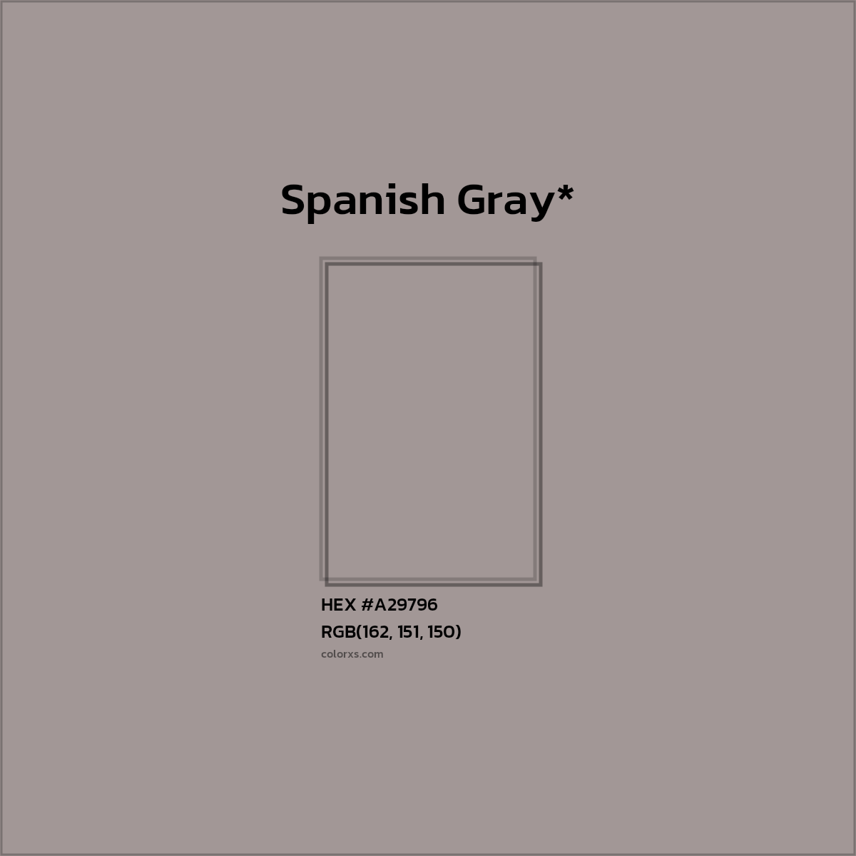 HEX #A29796 Color Name, Color Code, Palettes, Similar Paints, Images