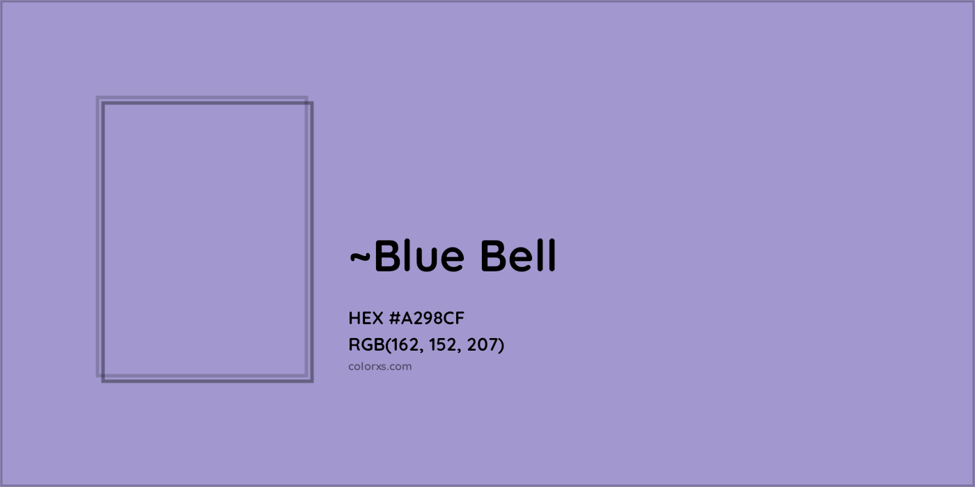 HEX #A298CF Color Name, Color Code, Palettes, Similar Paints, Images