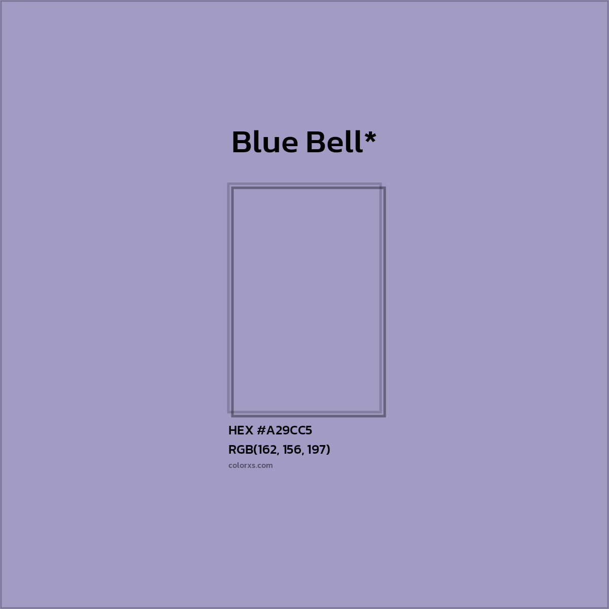 HEX #A29CC5 Color Name, Color Code, Palettes, Similar Paints, Images