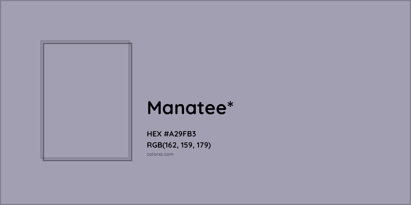 HEX #A29FB3 Color Name, Color Code, Palettes, Similar Paints, Images