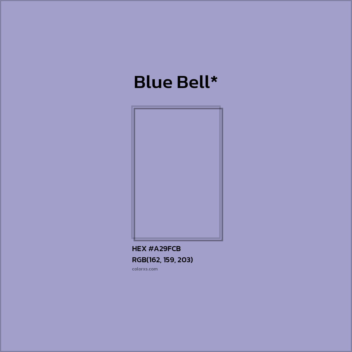 HEX #A29FCB Color Name, Color Code, Palettes, Similar Paints, Images