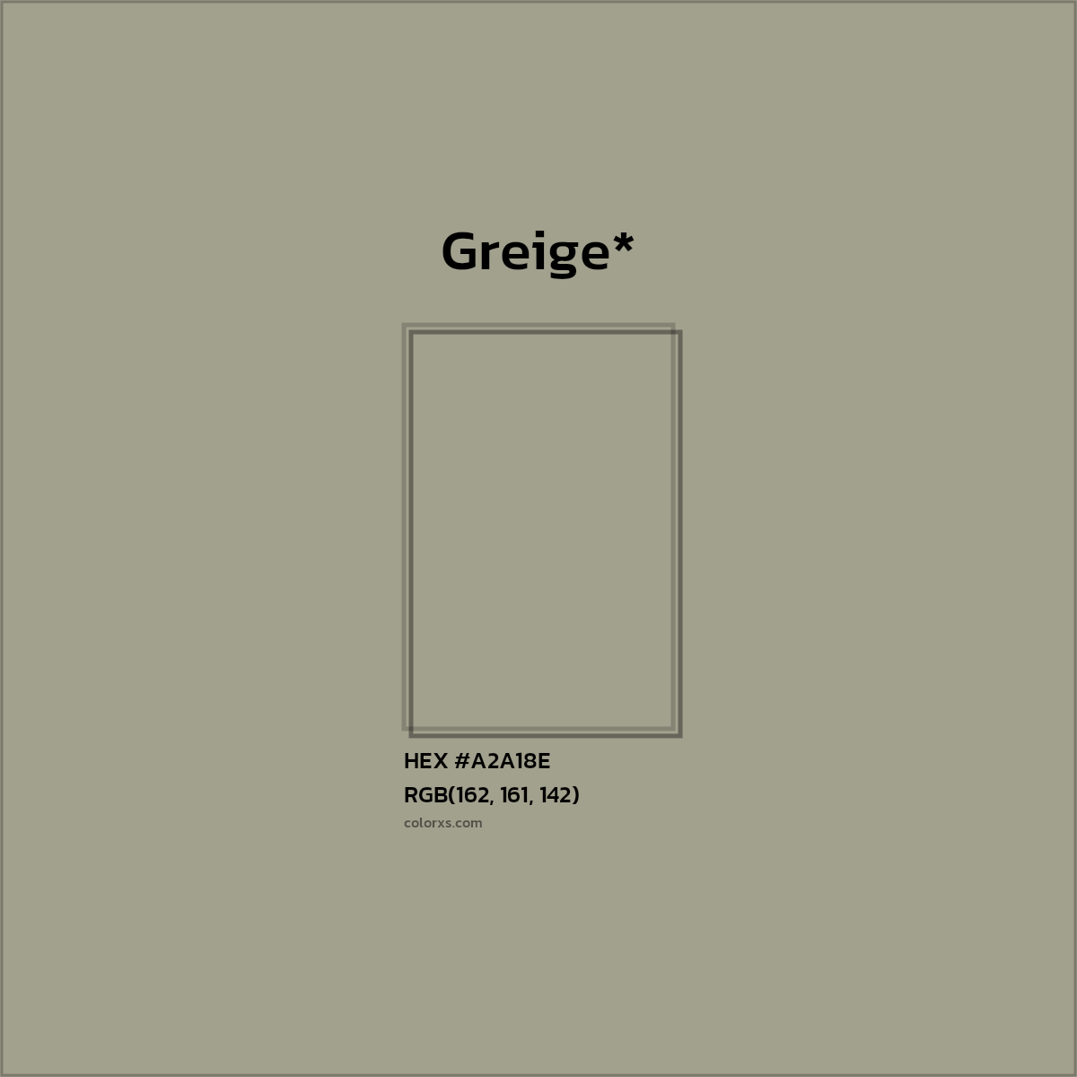 HEX #A2A18E Color Name, Color Code, Palettes, Similar Paints, Images