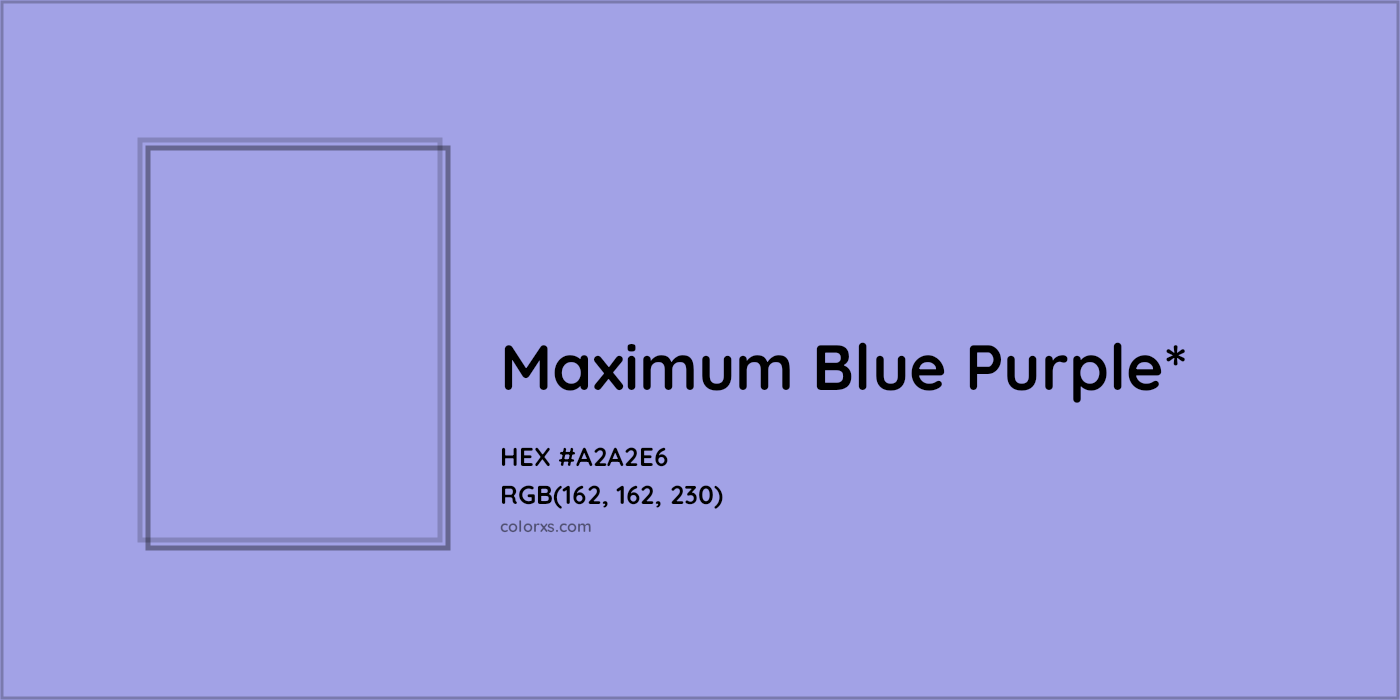 HEX #A2A2E6 Color Name, Color Code, Palettes, Similar Paints, Images