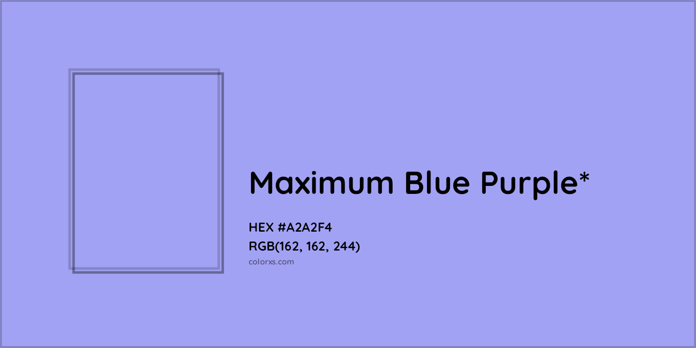 HEX #A2A2F4 Color Name, Color Code, Palettes, Similar Paints, Images